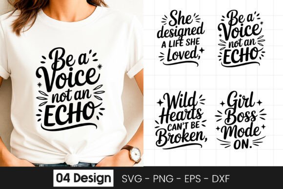 Be A Voice Not An Echo Graphic for Modern Blogs