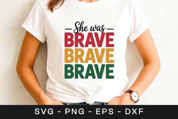 Brave Quote Graphic for Crafts and Design