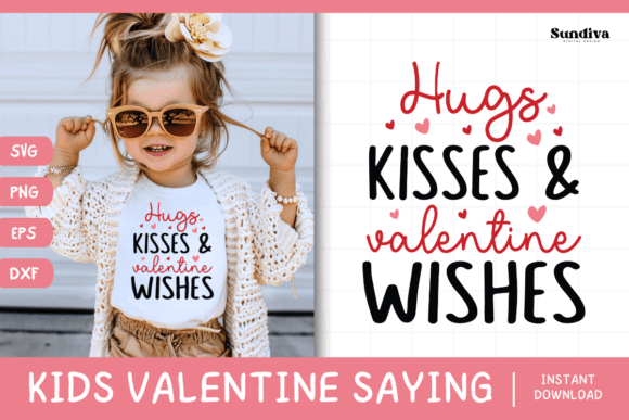 Kids Valentine SVG for Crafts and Graphics