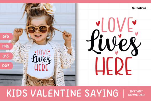 Kids Valentine SVG for Crafts and Graphics