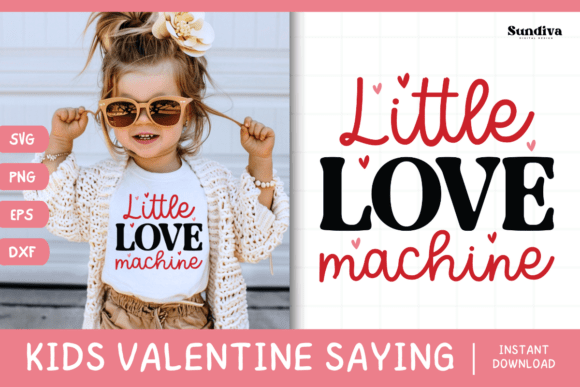Kids Valentine SVG for Graphics and Crafts