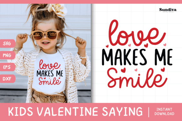 Kids Valentine SVG for Graphics and Crafts
