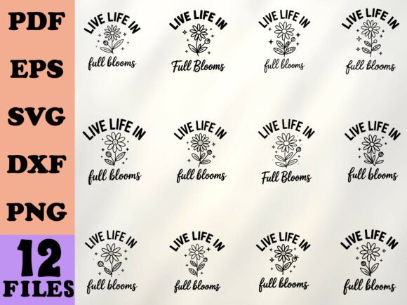 Spring Flowers Positive Quote Graphics for Crafts