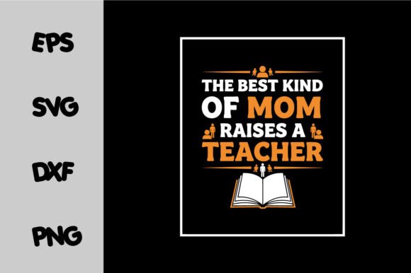 Teacher Mom Quote SVG Retro Design Graphics for Crafts